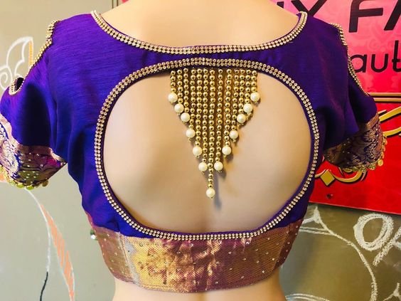 bridal blouse with beautiful beads