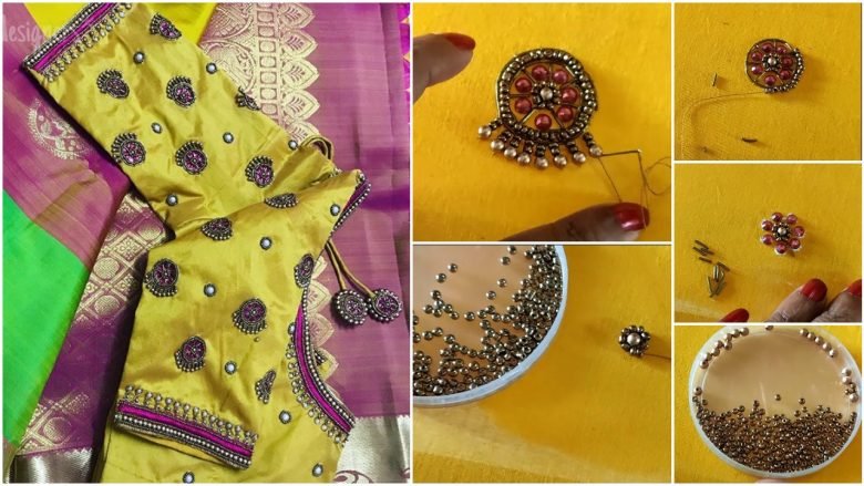 Most beautiful designer buti for blouse