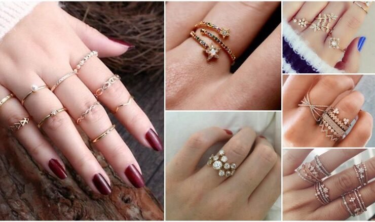 New gold ring designs for girls