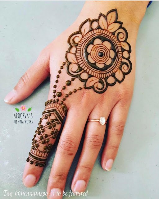 Simple arabic mehndi designs 12