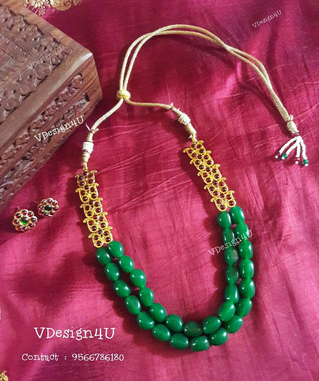 green beads necklace