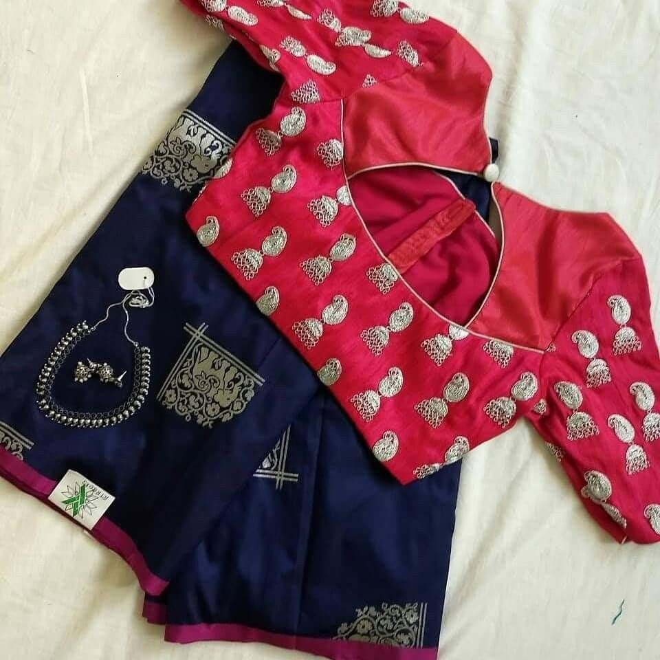 beautiful jumka design blouse