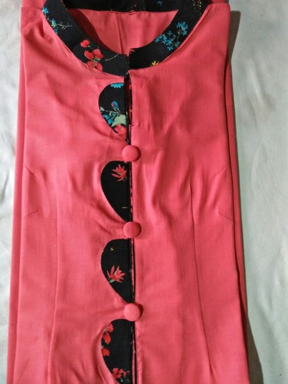 pink kurti design