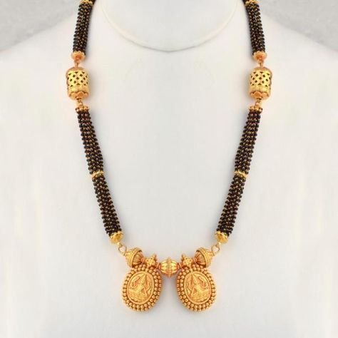 Elegant Black Beads Chain for Magalsuthra1