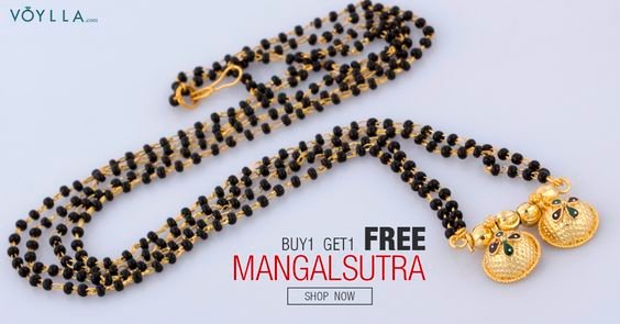 Elegant Black Beads Chain for Magalsuthra15