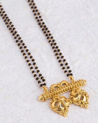 Elegant Black Beads Chain for Magalsuthra17