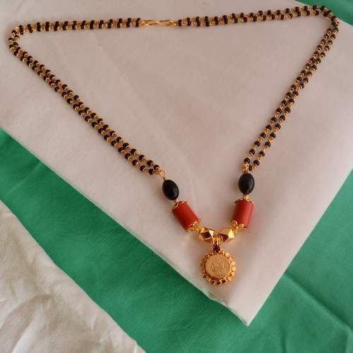 Elegant Black Beads Chain for Magalsuthra18