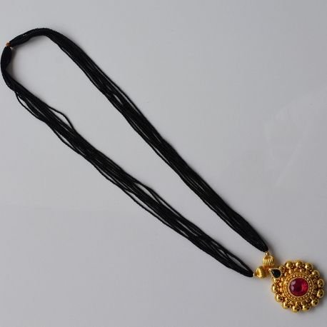 Elegant Black Beads Chain for Magalsuthra6