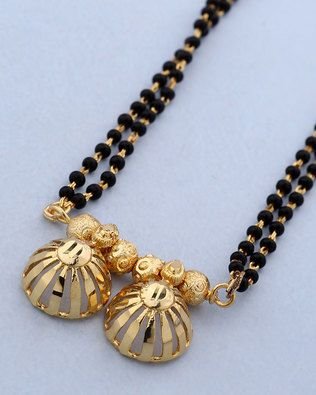 Elegant Black Beads Chain for Magalsuthra7