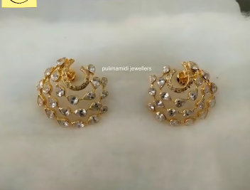 Gorgeous and Light Weight Gold Stud and Gold Earrings9