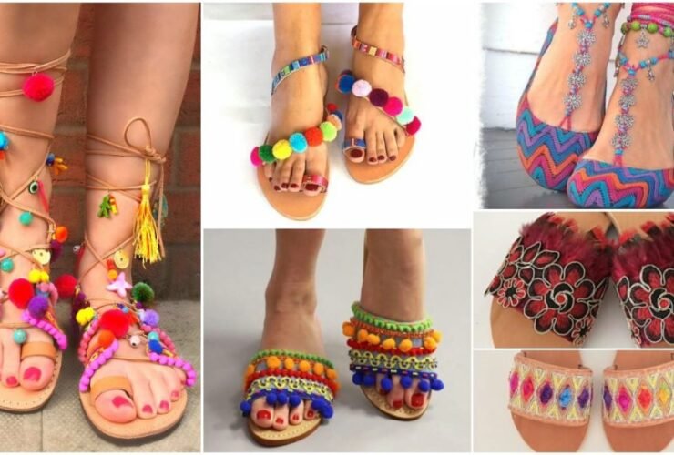 Latest Boho Sandals with Pompom