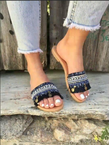Latest Boho Sandals with Pompom5