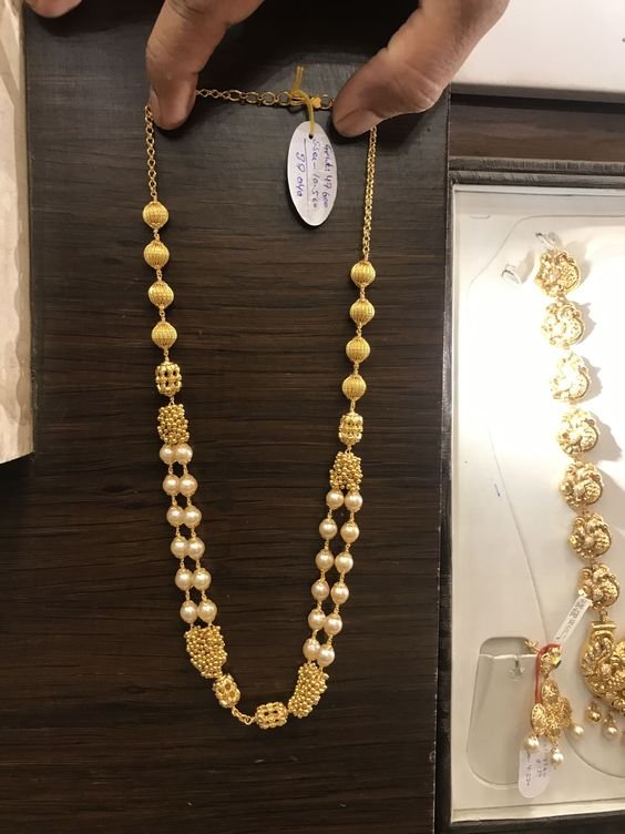 simple golden necklace3