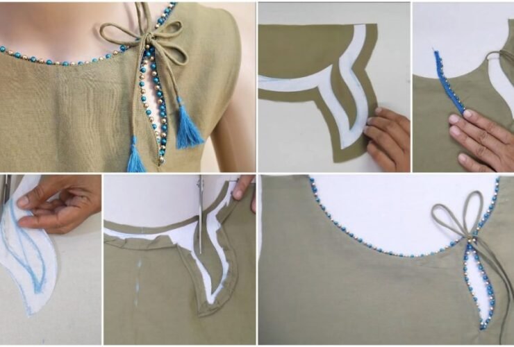 Stylish and Easy Neck Design Cutting and Stitching
