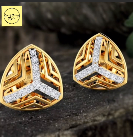 Beautiful Gold Stud and Earring Designs1