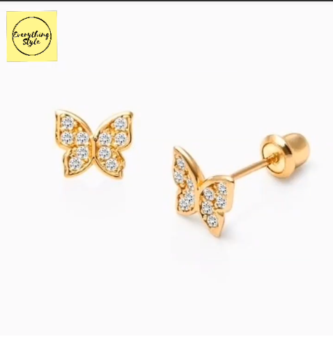 Beautiful Gold Stud and Earring Designs14