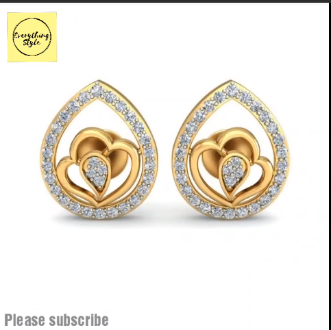 Beautiful Gold Stud and Earring Designs6