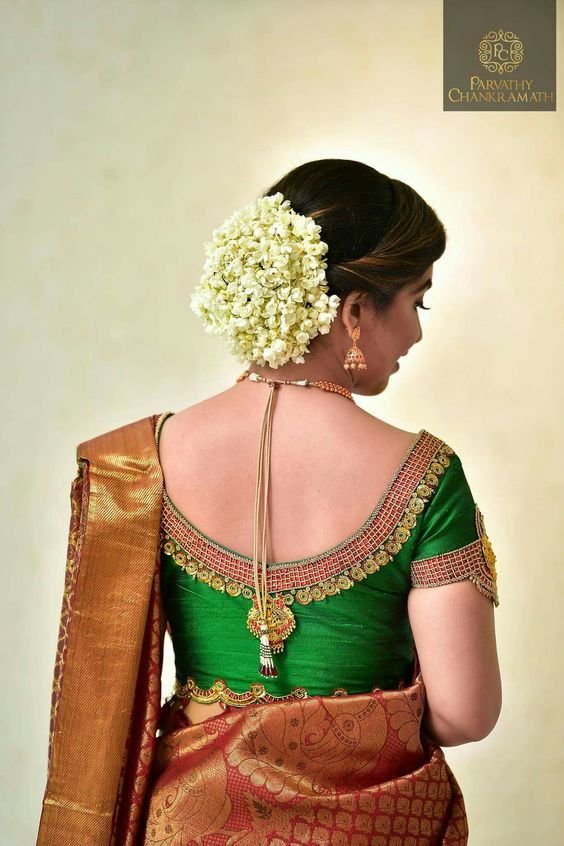 bridal silk saree blouse