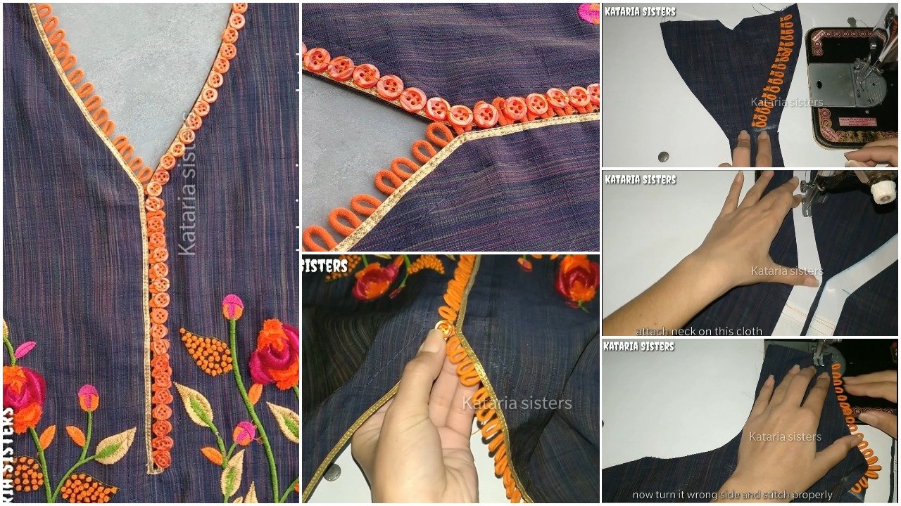 Button Loops Neck Design Making