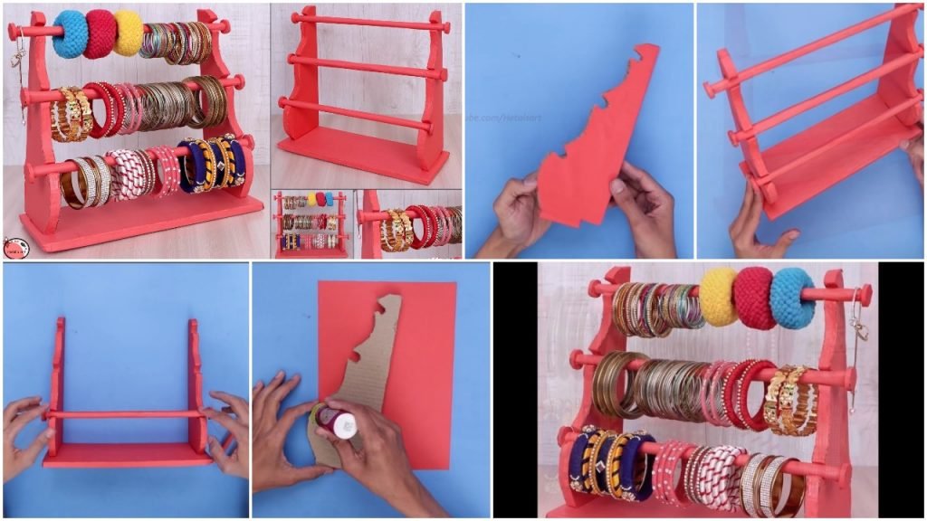 How to Make Bangle Stand at Home