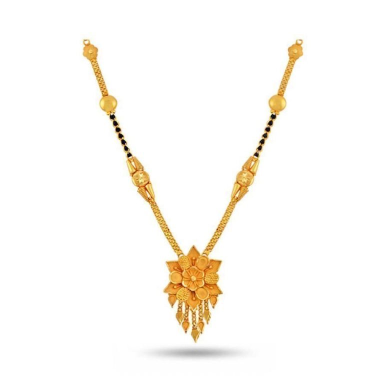 Latest Beautiful Gold Long Mangalsutra Designs6