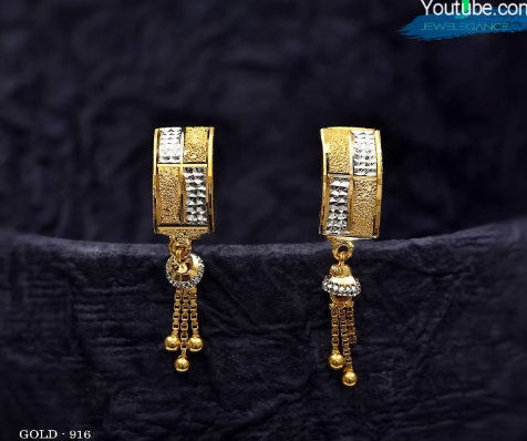 Latest Daily Wear Gold Earring Designs12