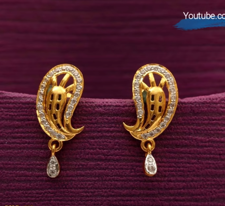 Latest Daily Wear Gold Earring Designs7