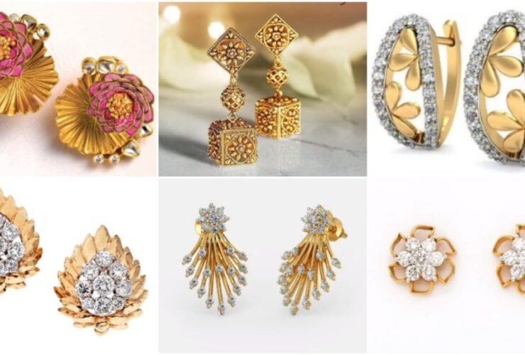Solid 21k gold stud earrings 1.29 grams | eBay