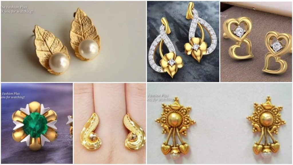 Latest Gold Ear Stud Designs