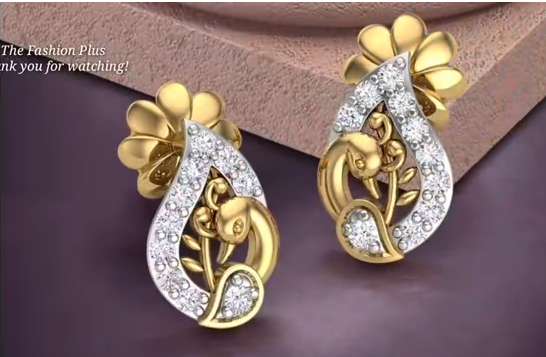 Latest Gold Ear Stud Designs13