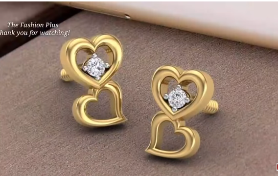 Latest Gold Ear Stud Designs19