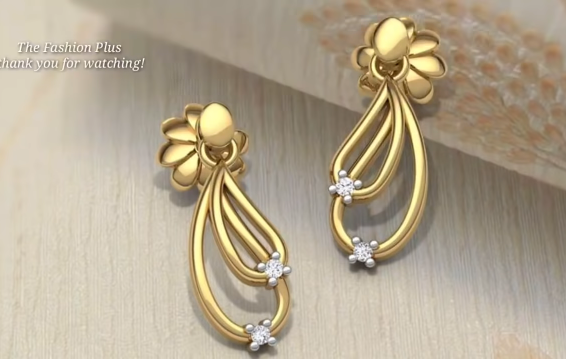 Latest Gold Ear Stud Designs21