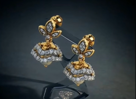 Latest Gold Stud Earrings Under 5 Grams5