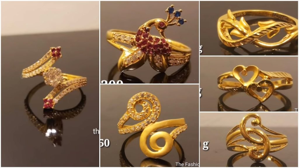 Latest Light Weight Gold Ring Designs