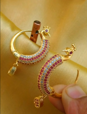 New Trendy Gold Hoops and Drop1