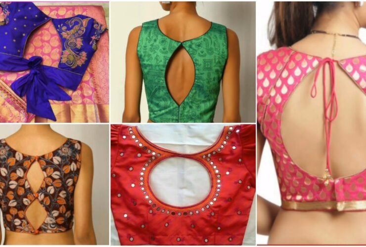 Stylish Saree Neck Blouse Designs