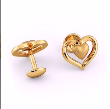 Top Stunning Light Weight Gold Stud Earrings18