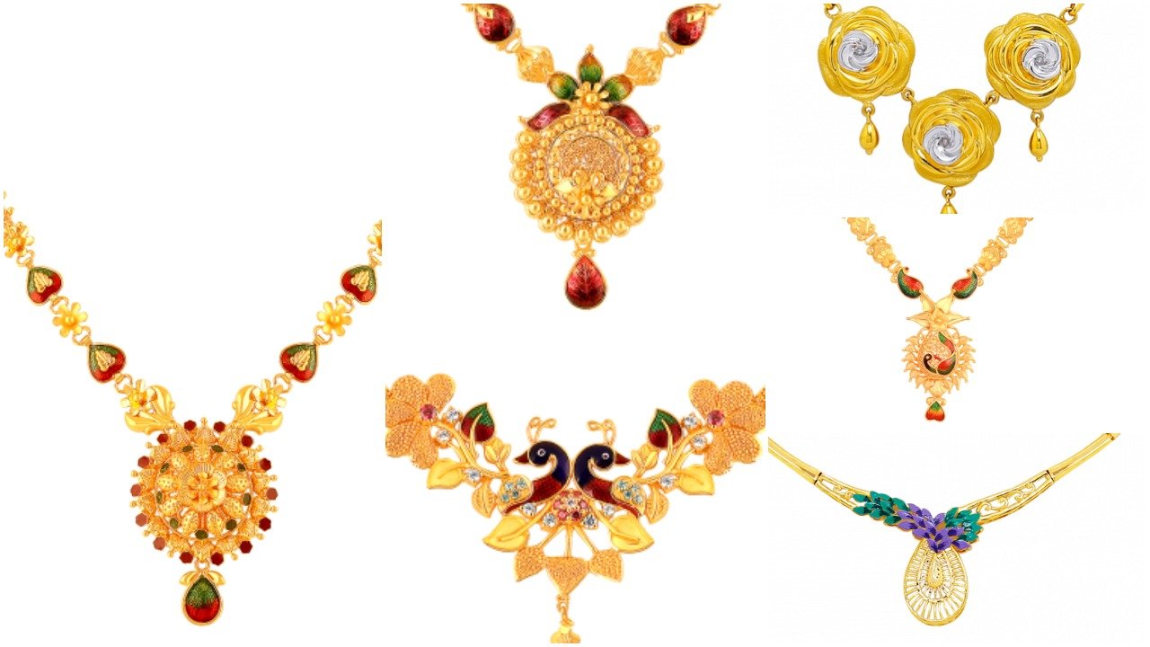 16 Gram Gold Necklace Collections