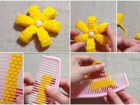 Amazing Flower Crafts Ideas with Woolen Yarn