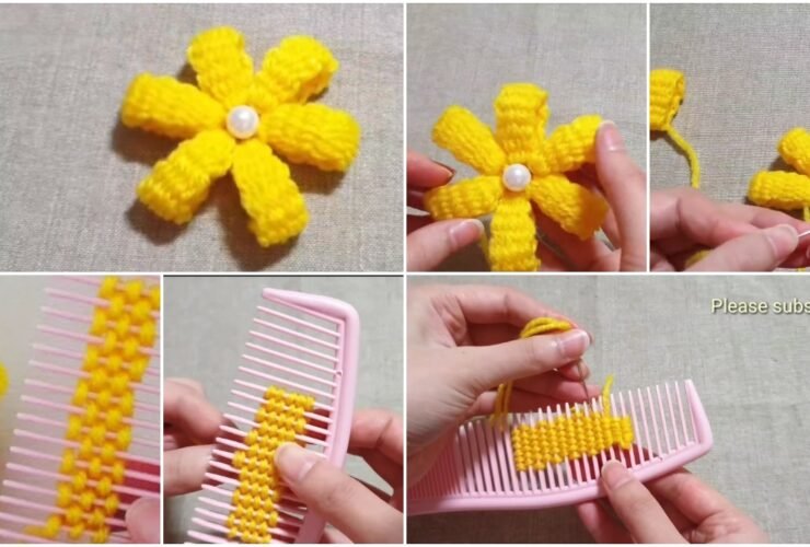 Amazing Flower Crafts Ideas with Woolen Yarn