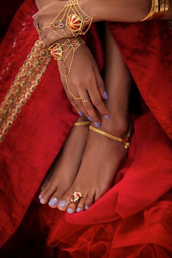 Bridal Gold Anklet Designs10