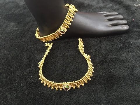 Bridal Gold Anklet Designs13