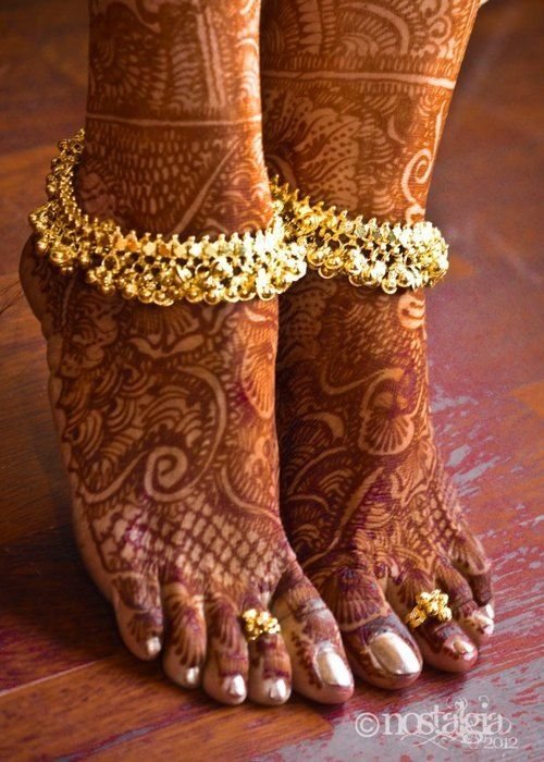 Bridal Gold Anklet Designs9