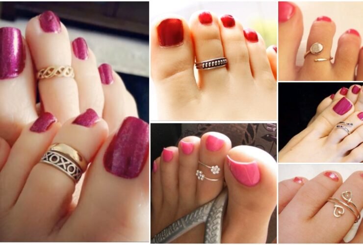 Designer Gold Plated and Silver Toe Rings