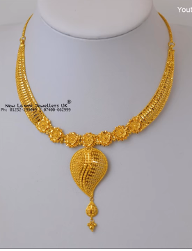 Light Weight Gold Necklace for Women Under 10 Grams3