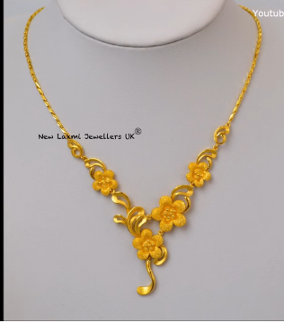 Light Weight Gold Necklace for Women Under 10 Grams8