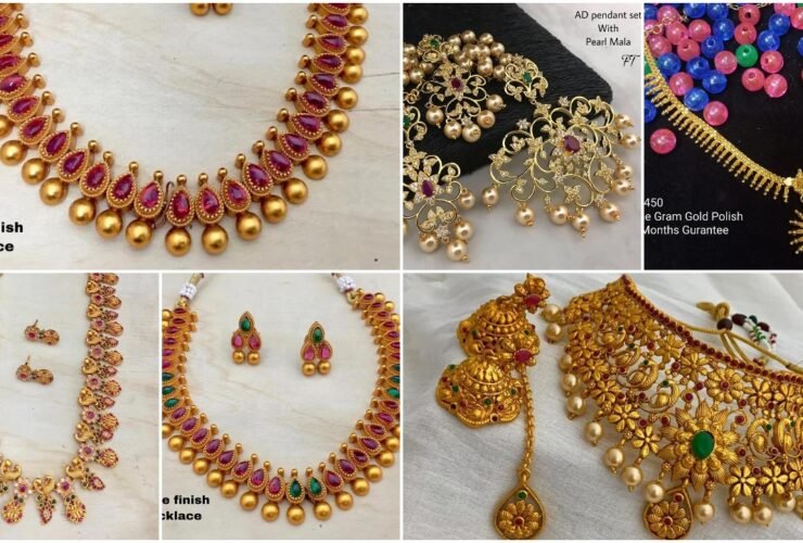 Stylish Gold Necklace Designs Collection