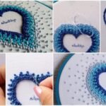 Hand Embroidery French Knot Heart