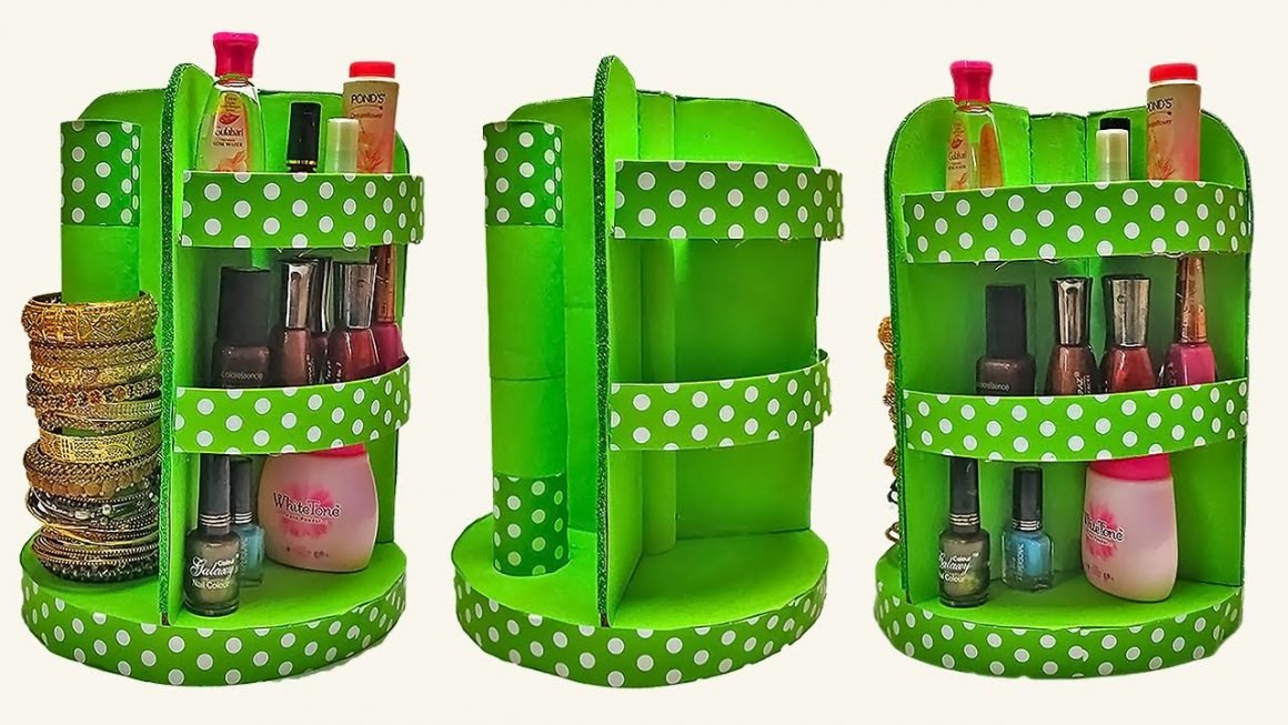 Makeup Organizer Cardboard Easy 1