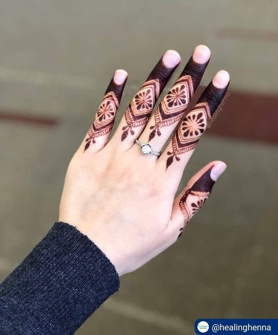 Best Finger Mehndi Designs 1